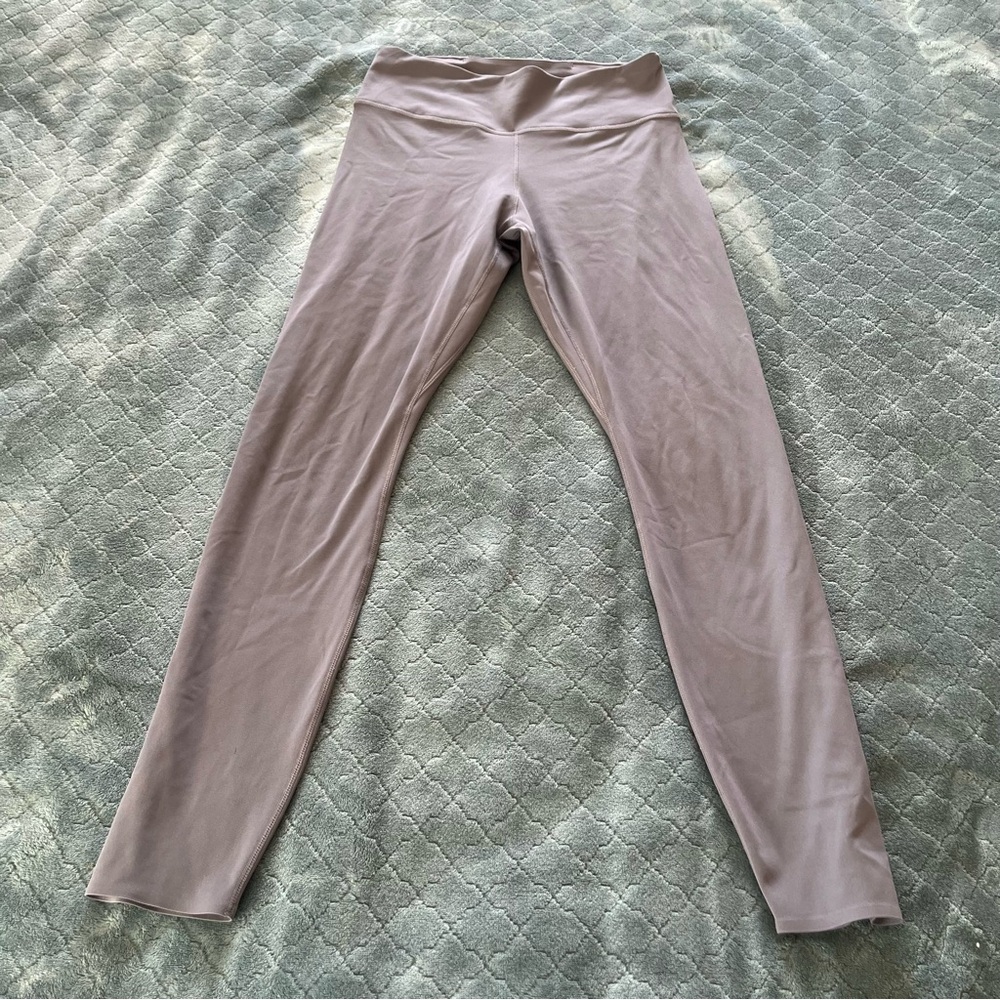 Nike Dri-FIT Mauve Taupe High Rise Training Leggings Womens Small Yoga Pants